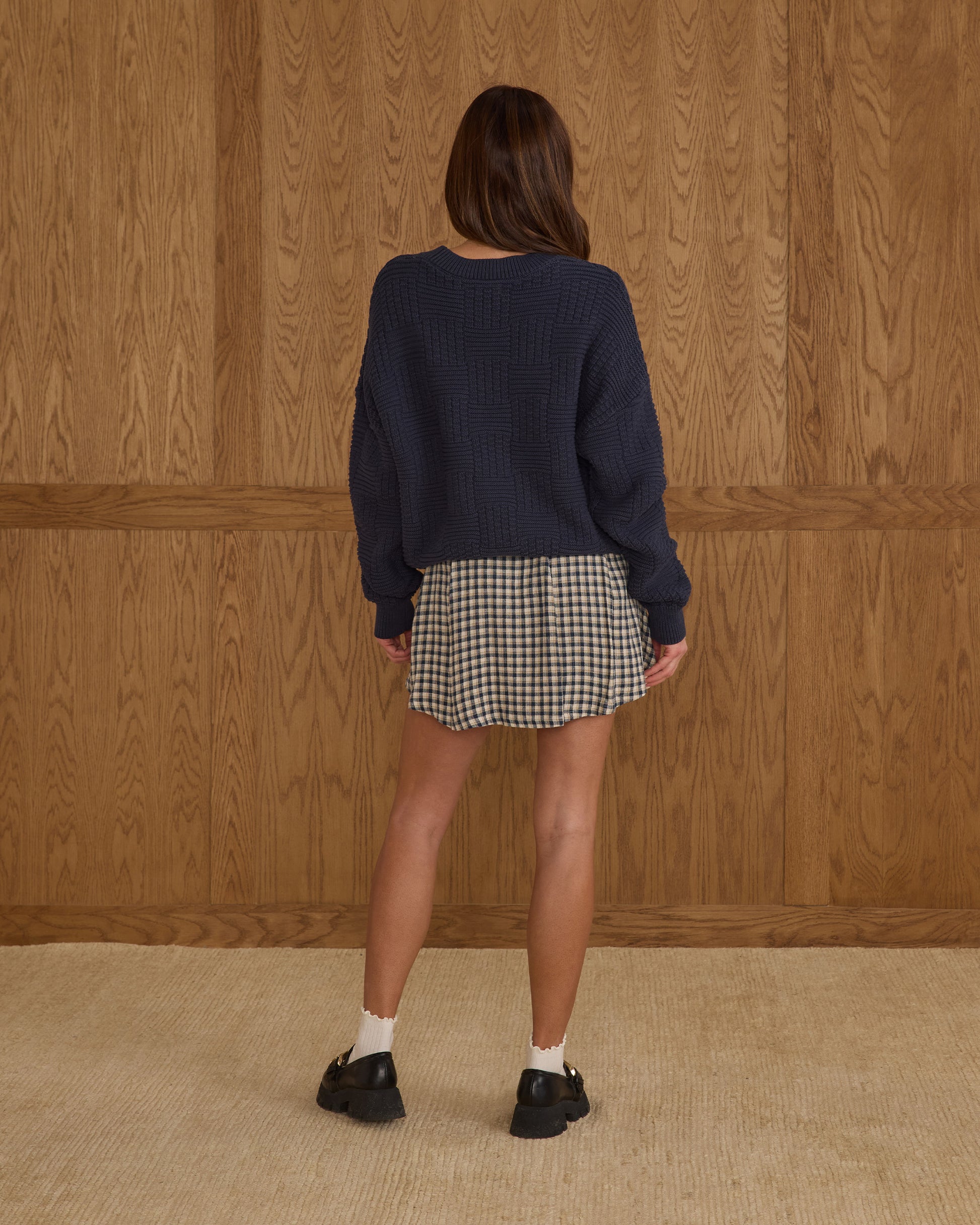 RYLEE + CRU CAROLINA SWEATER - NAVY