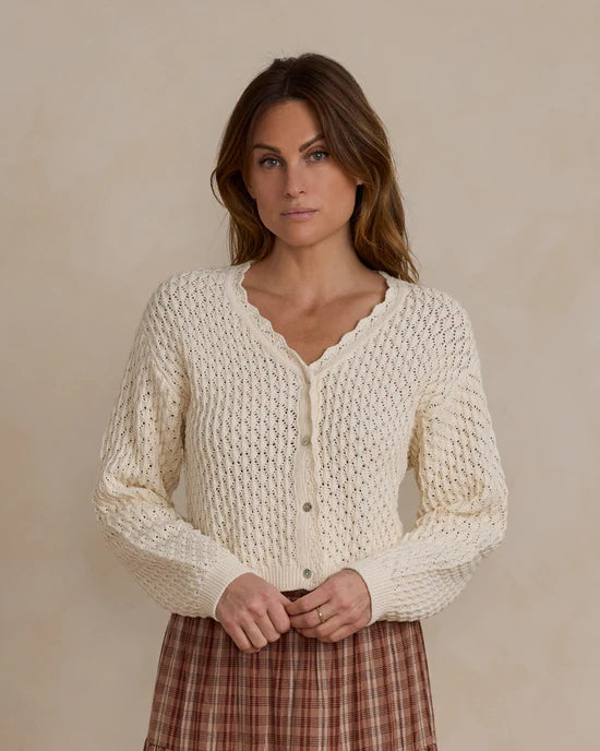 RYLEE + CRU ELLA CARDIGAN - NATURAL