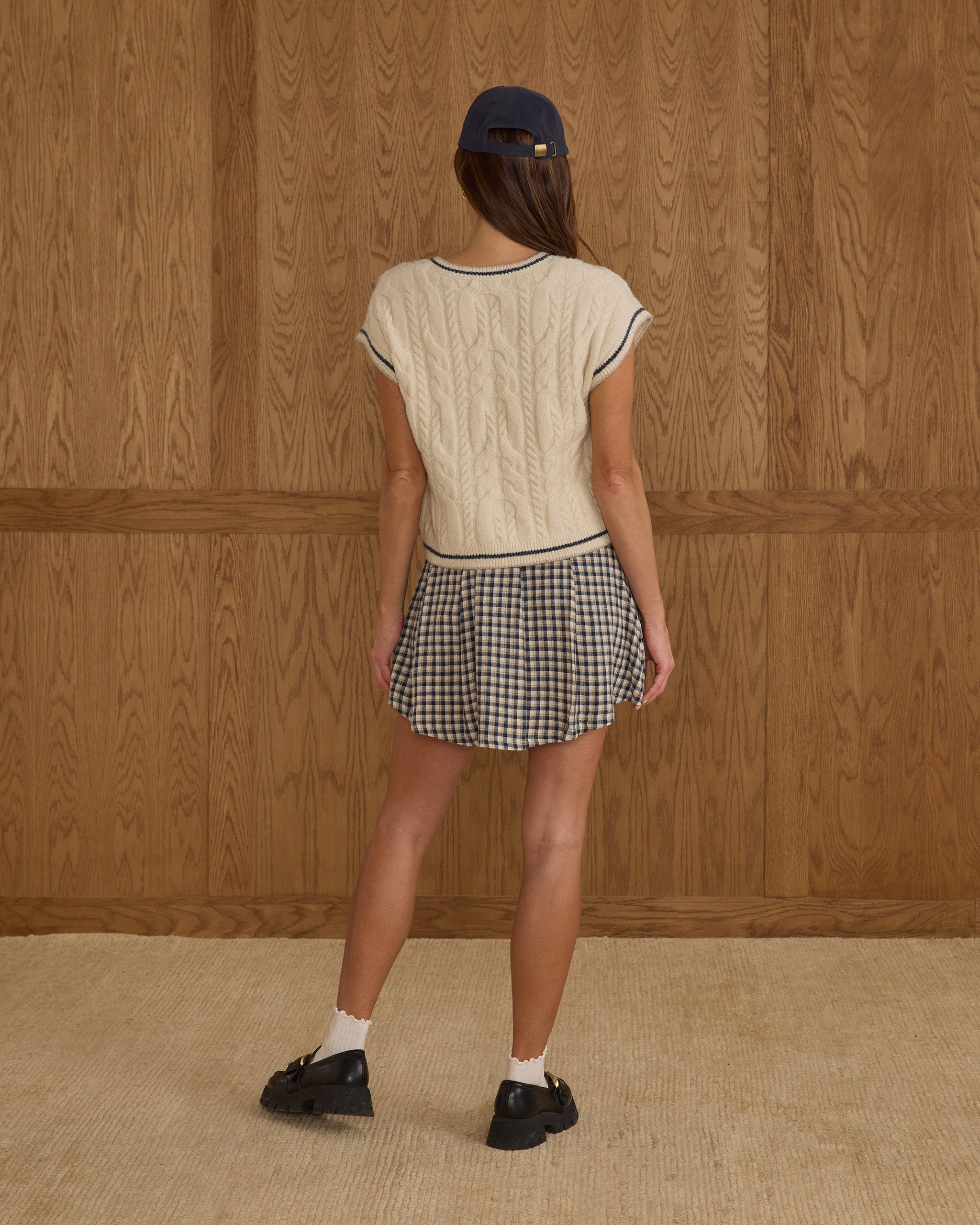 RYLEE + CRU SWEATER VEST - NATURAL