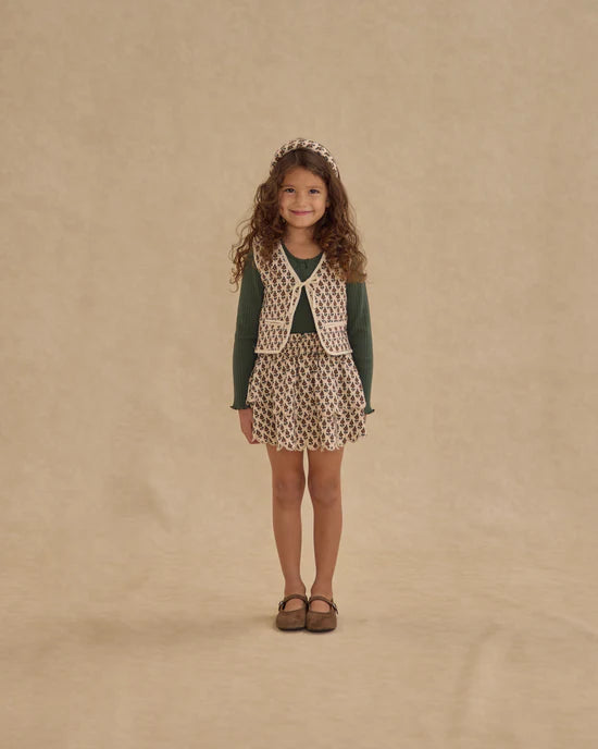 RYLEE + CRU ROSE MINI SKIRT - HARVEST FLORAL