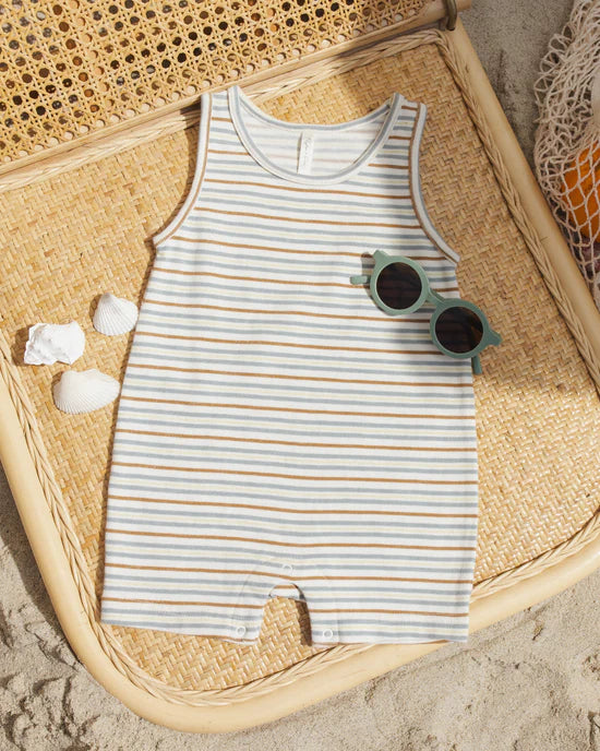 RYLEE + CRU SLEEVELESS ONE PIECE - VINTAGE STRIPE