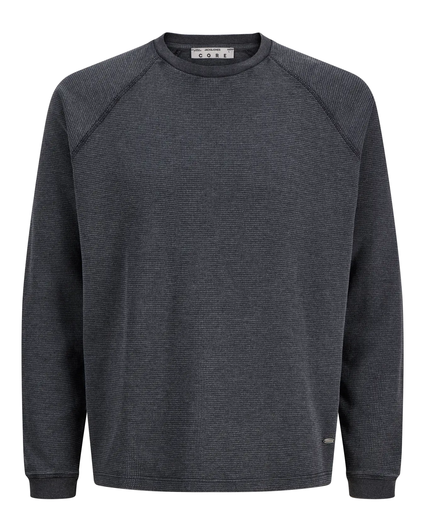 JJ GRAVITY WAFFLE LONG SLEEVE - BLACK
