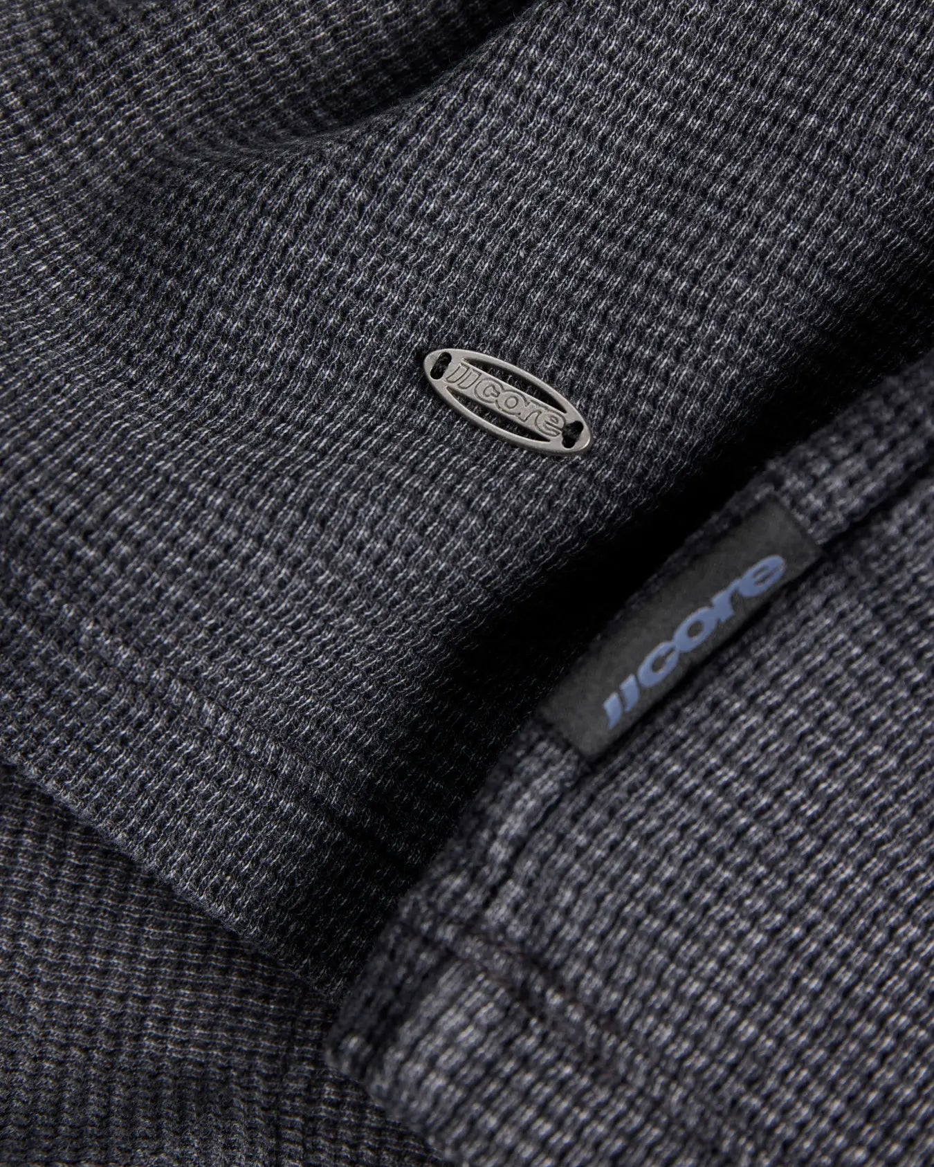 JJ GRAVITY WAFFLE LONG SLEEVE - BLACK