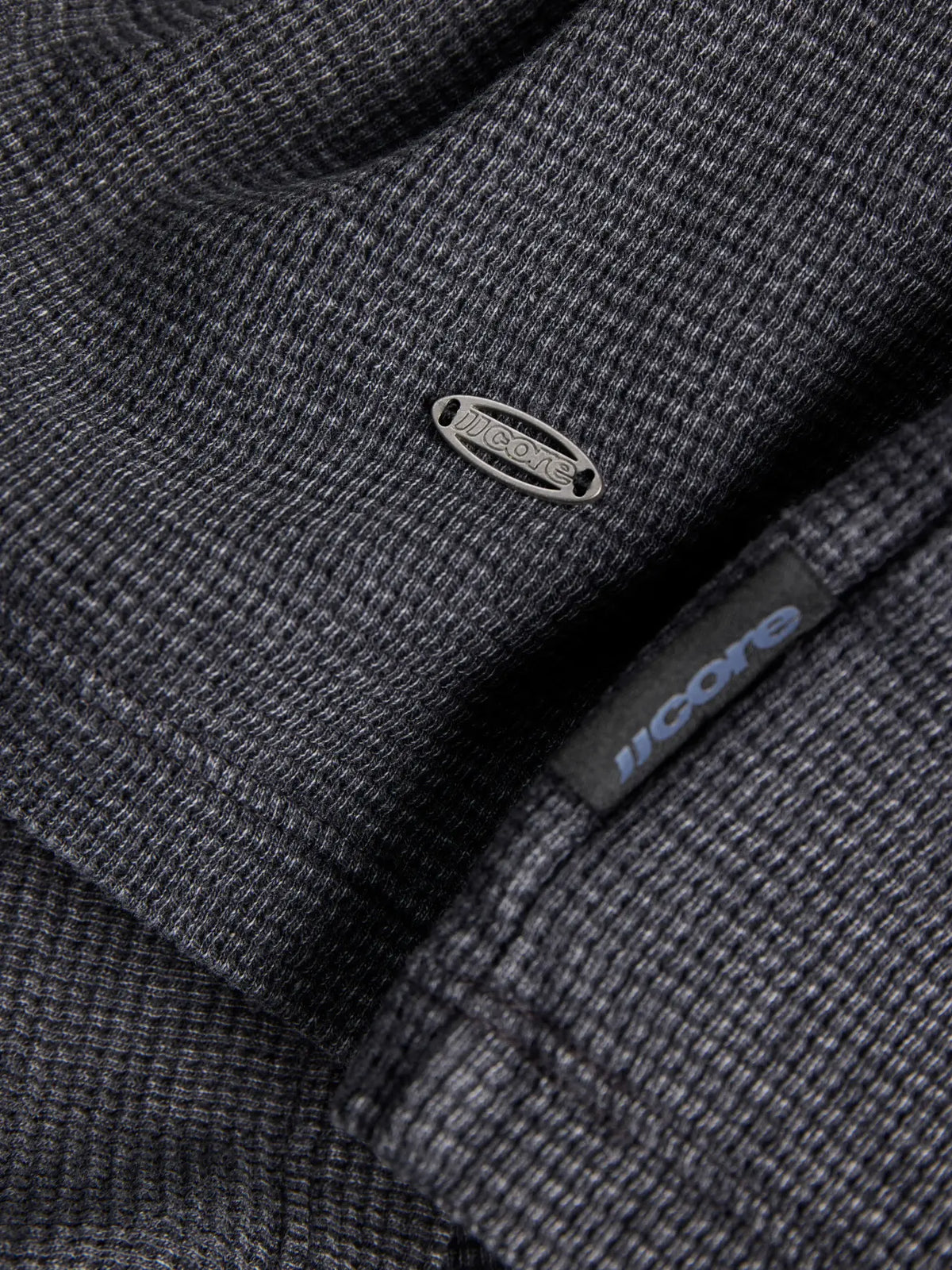 JJ GRAVITY WAFFLE LONG SLEEVE - BLACK