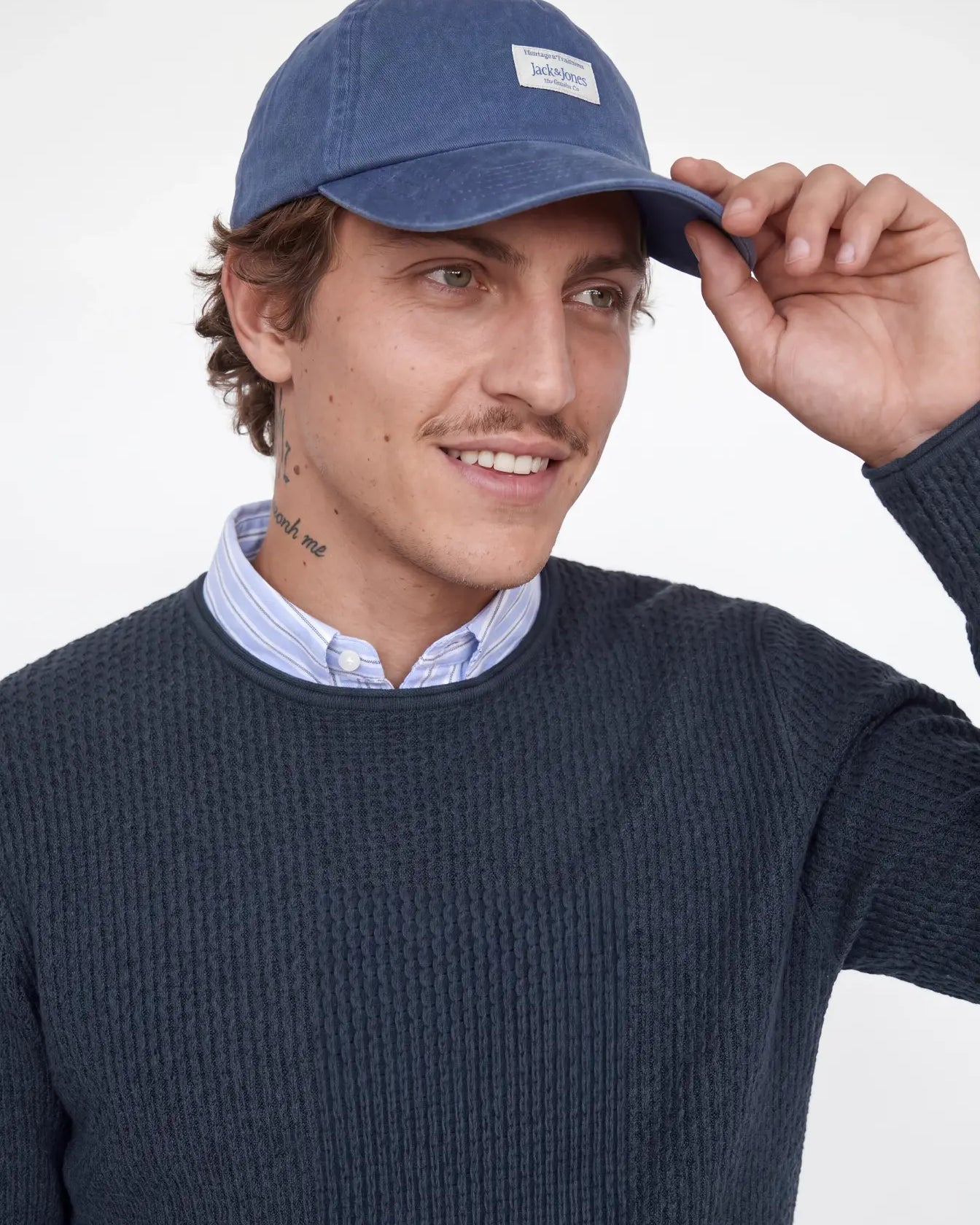 JJ MASON KNIT CREW NECK PULLOVER - DARK NAVY