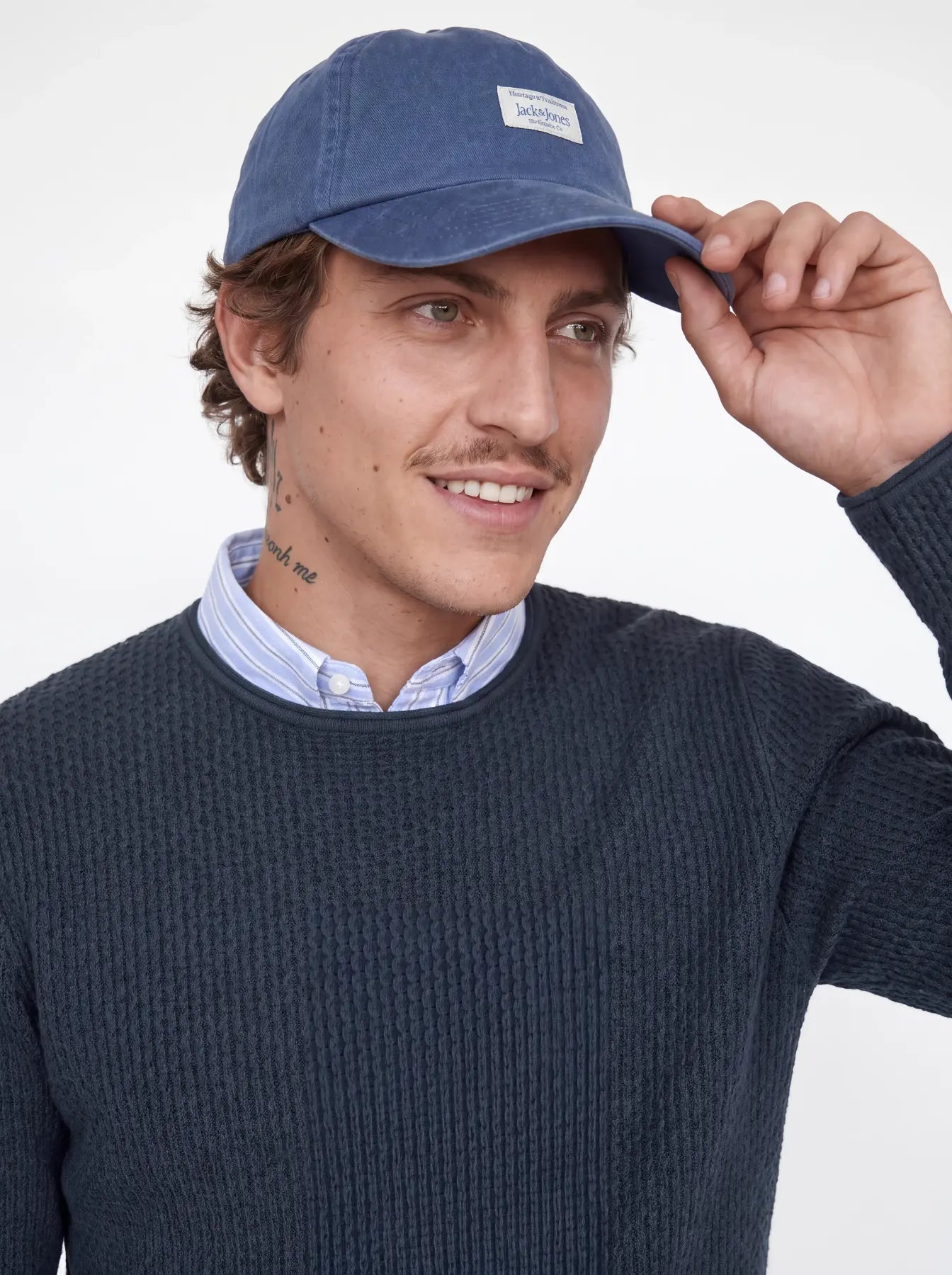 JJ MASON KNIT CREW NECK PULLOVER - DARK NAVY