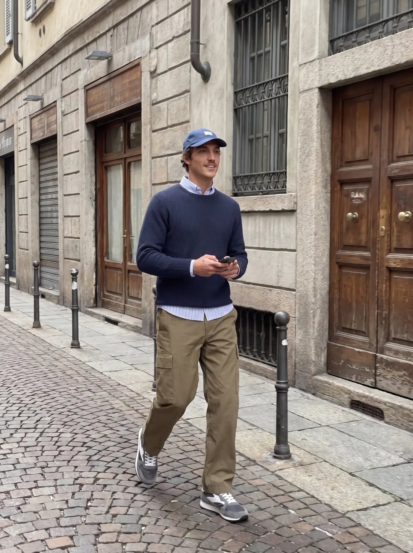 JJ MASON KNIT CREW NECK PULLOVER - DARK NAVY