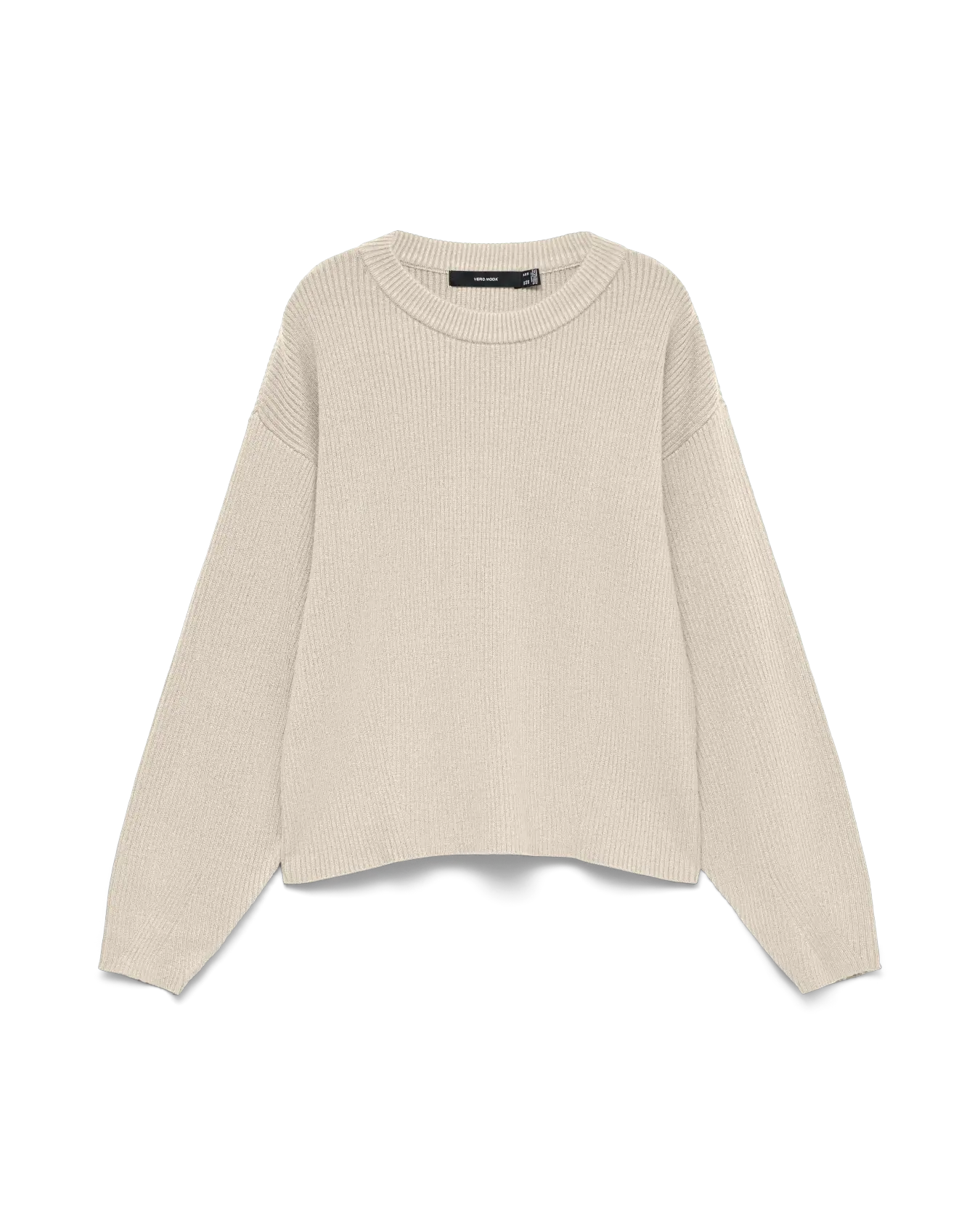 VM GOLD LUX RIBBED PULLOVER - BIRCH