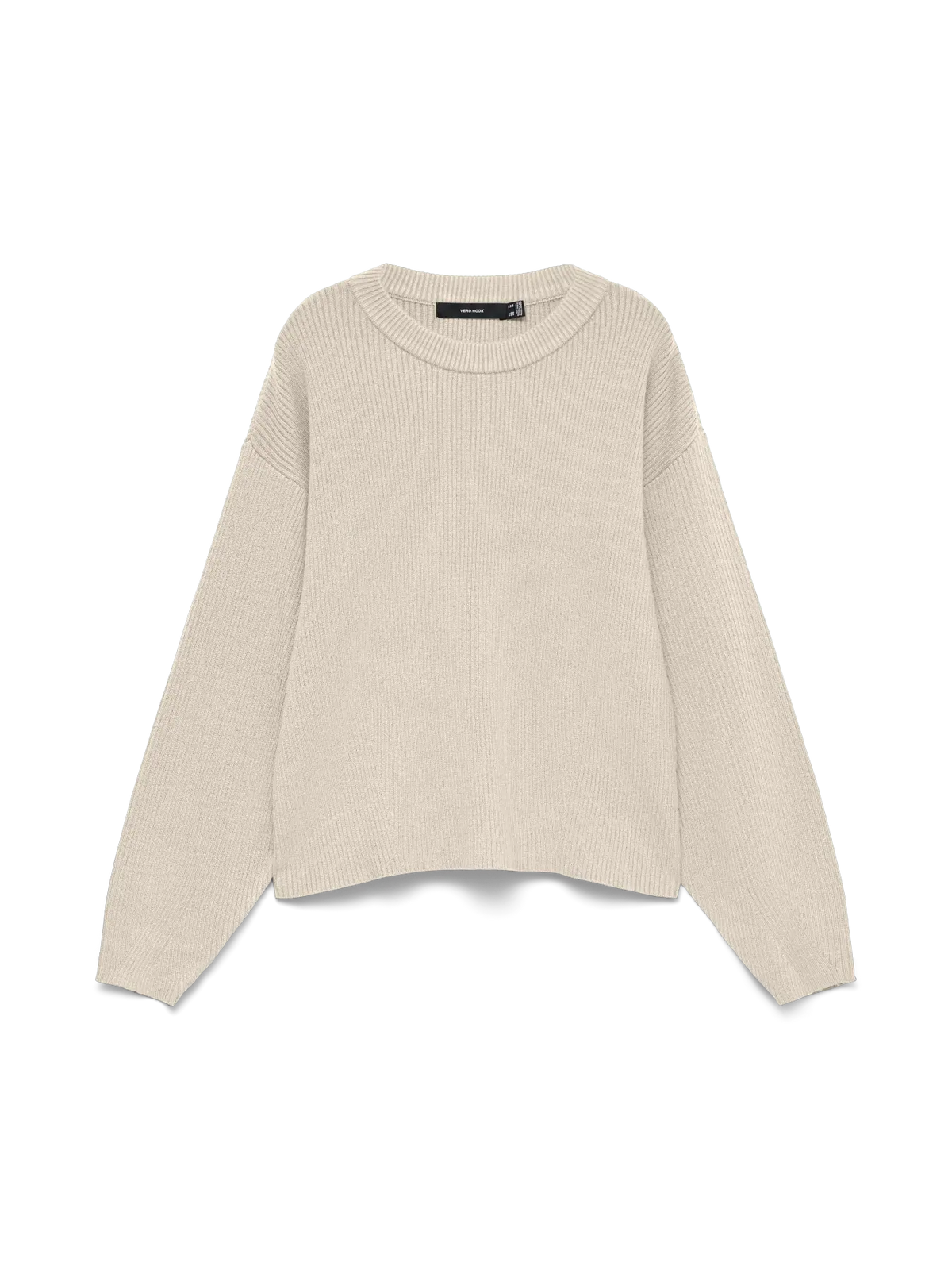 VM GOLD LUX RIBBED PULLOVER - BIRCH