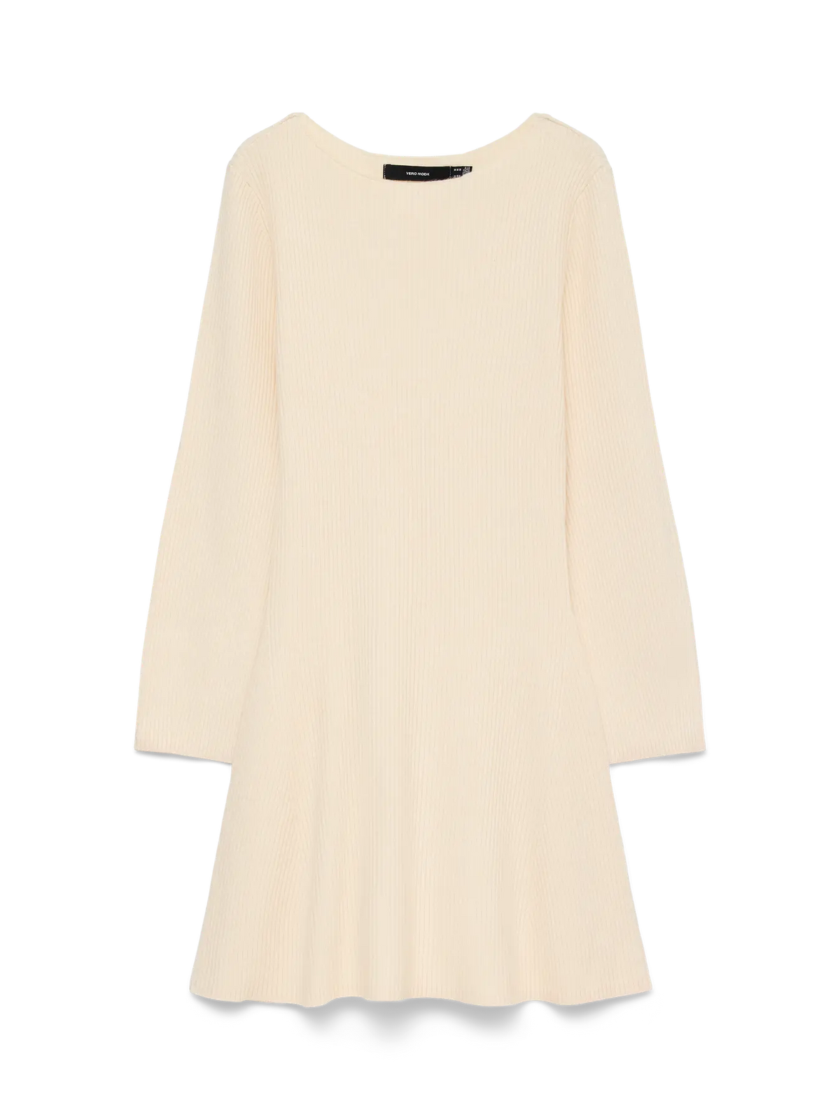 VM GOLD LUX RIBBED DRESS - BIRCH