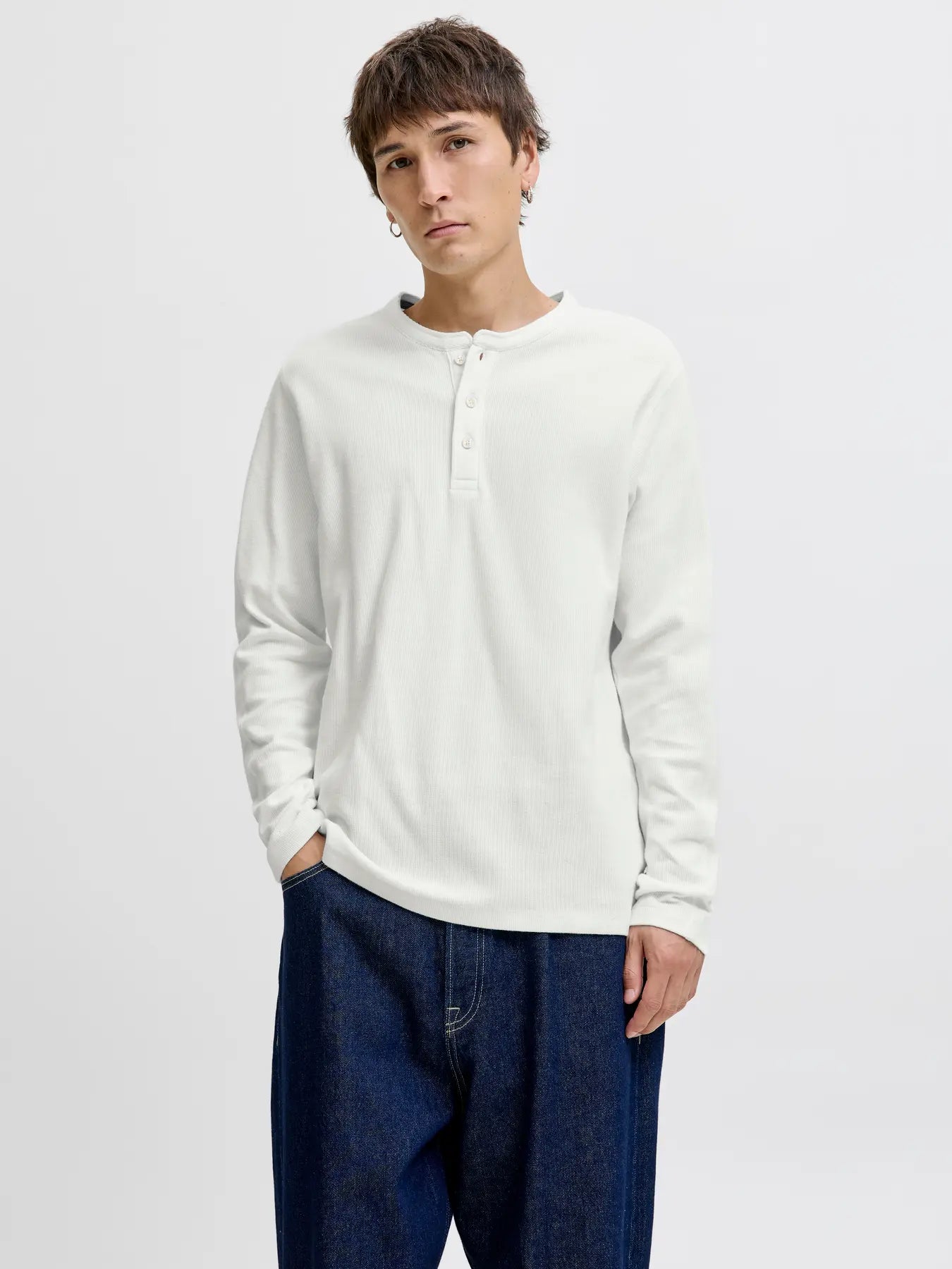 JJ TYRELL LS HENLEY - CLOUD DANCER