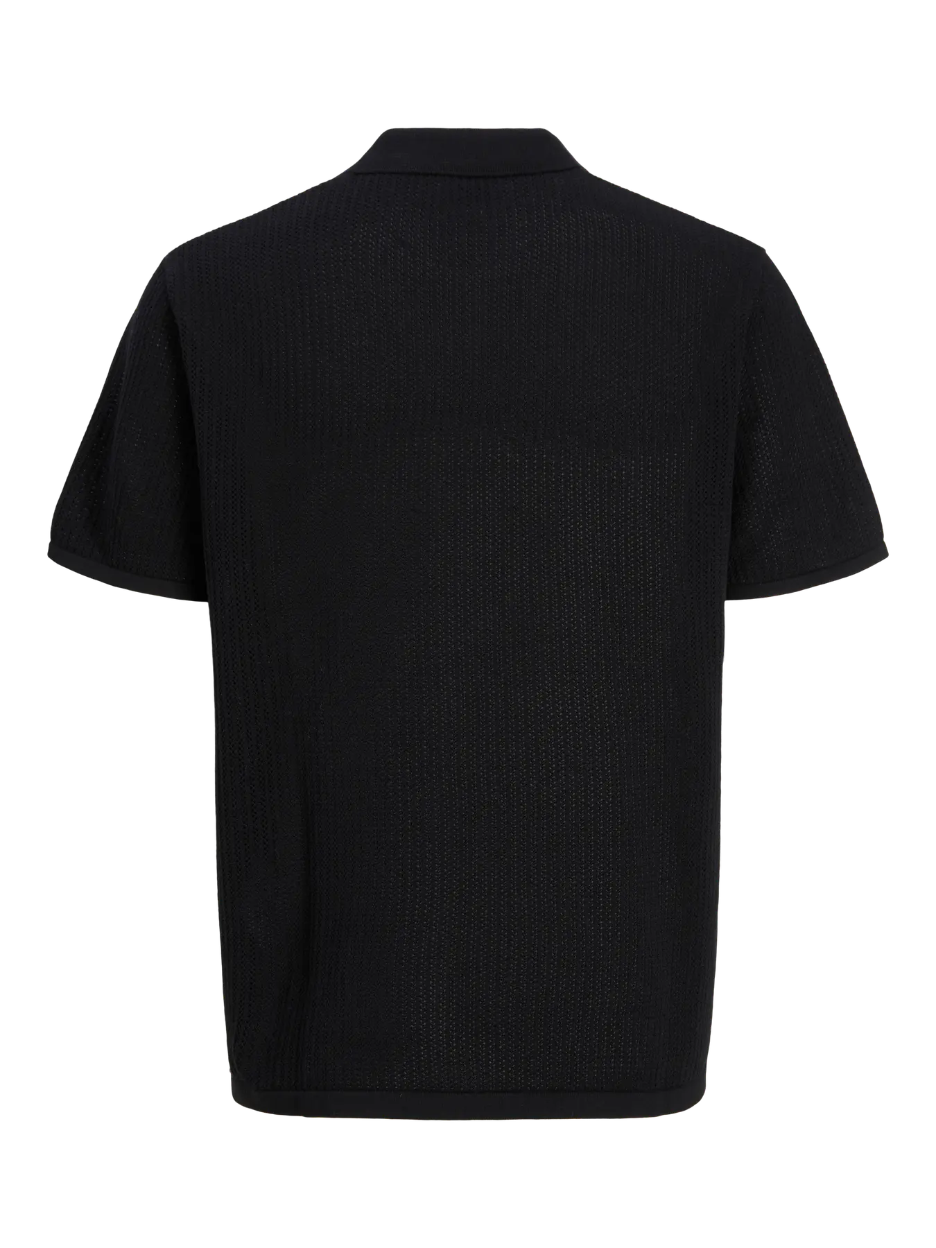 JJ JERRY SPLIT NECK TEE - BLACK