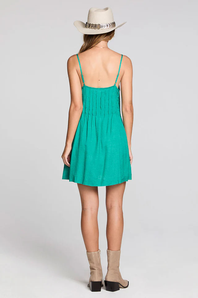 SALTWATER LUXE RENOA MINI DRESS - JADE