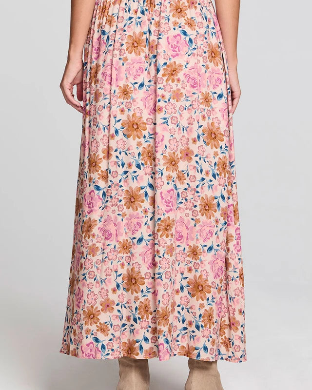 SALTWATER LUXE ROMMIE MIDI SKIRT - MULTI