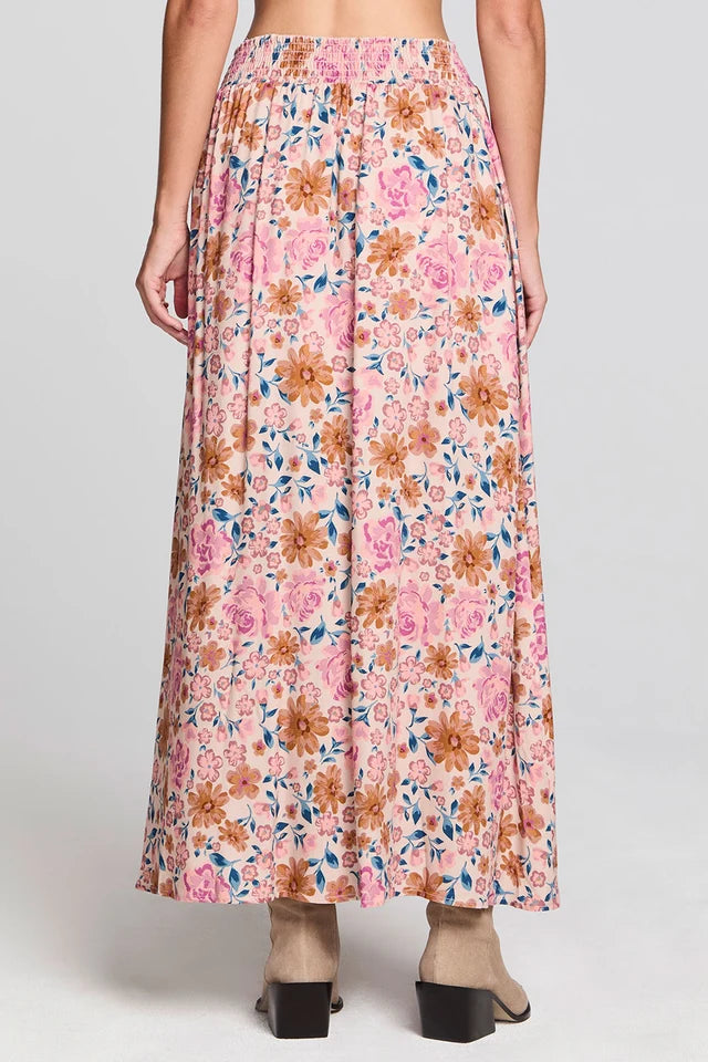 SALTWATER LUXE ROMMIE MIDI SKIRT - MULTI