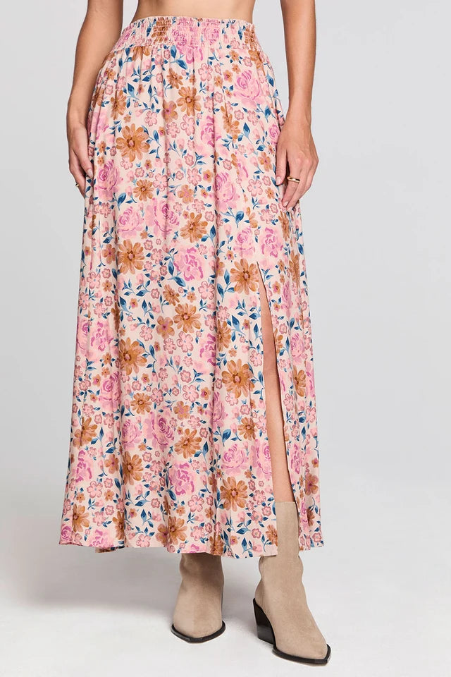 SALTWATER LUXE ROMMIE MIDI SKIRT - MULTI