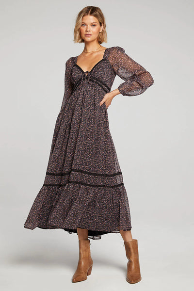 ECB Exclusive: Many Moments Floral Maxi Dress, Wine – Everyday