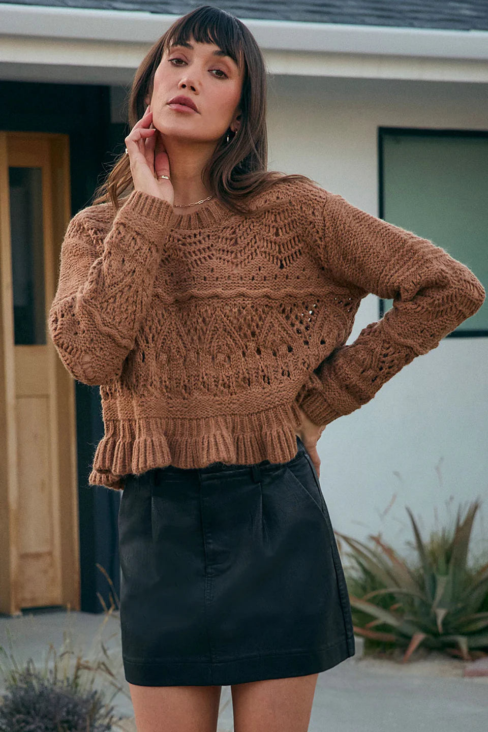 SALTWATER LUXE COCO SWEATER - CAMEL