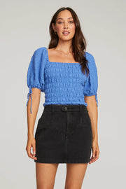 SALTWATER LUXE LEWIS TOP - PACIFIC