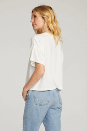 SALTWATER LUXE ESSENTIAL SHORT SLEEVED TEE - WHITE
