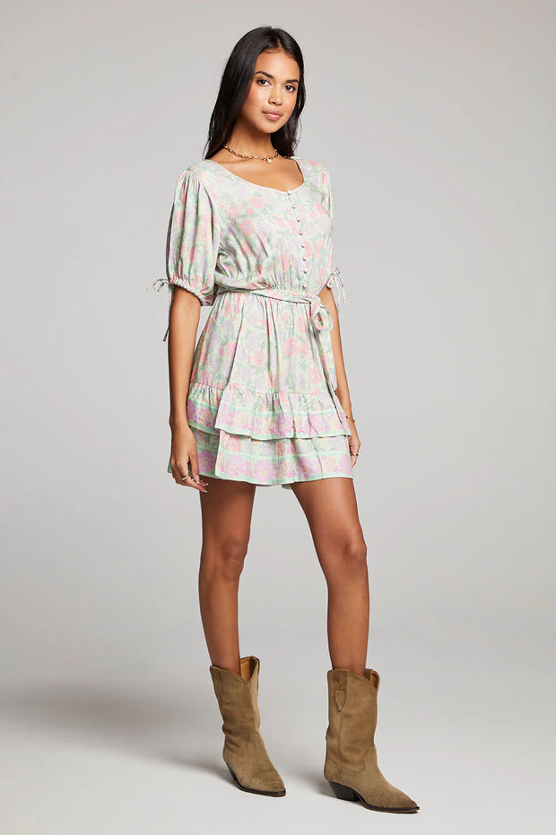 SALTWATER LUXE VENTURA DRESS - KEY LIME