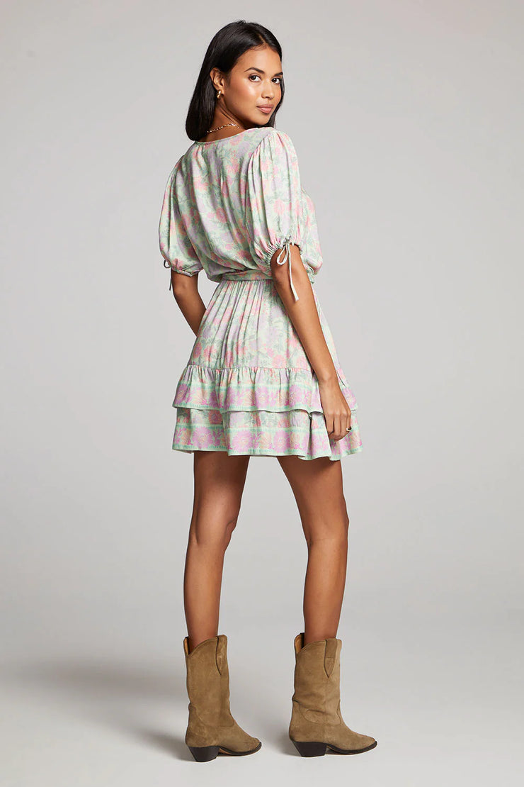 SALTWATER LUXE VENTURA DRESS - KEY LIME