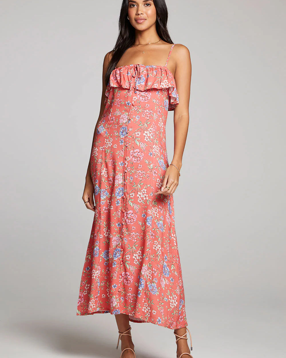 SALTWATER LUX VICTORYA MAXI DRESS - POPPY
