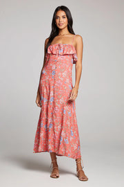 SALTWATER LUX VICTORYA MAXI DRESS - POPPY