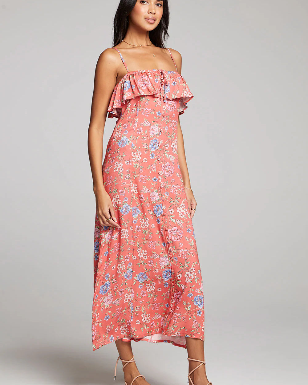 SALTWATER LUX VICTORYA MAXI DRESS - POPPY