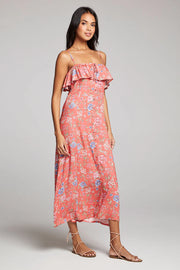 SALTWATER LUX VICTORYA MAXI DRESS - POPPY