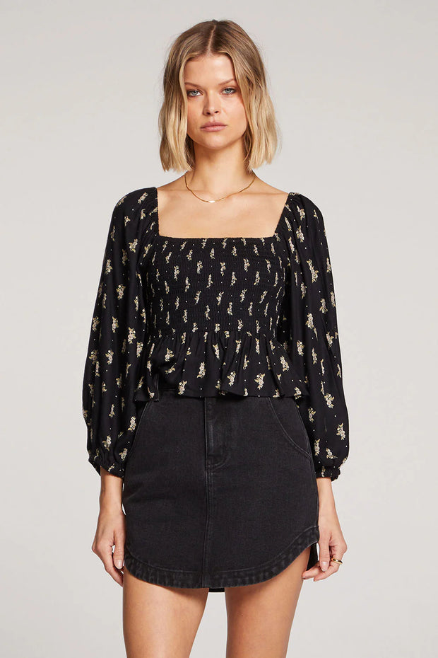 SALTWATER LUXE LELANI TOP - BLACK