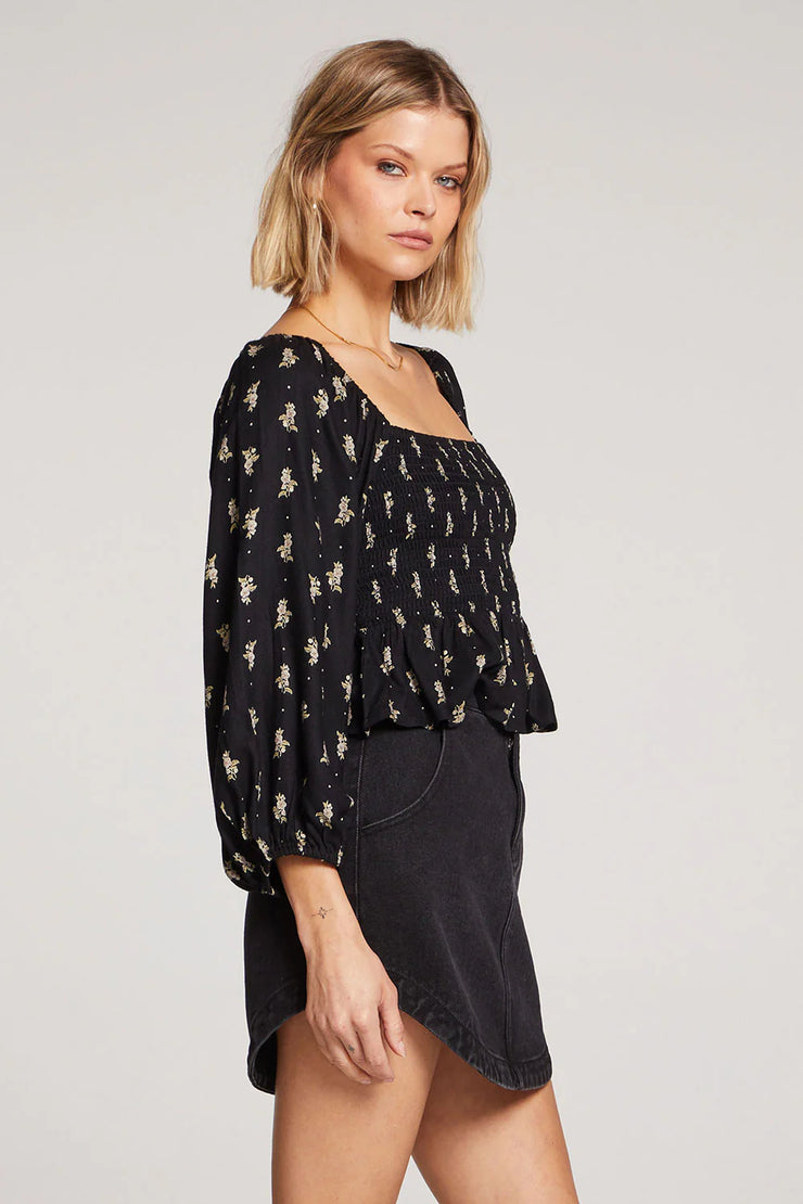 SALTWATER LUXE LELANI TOP - BLACK