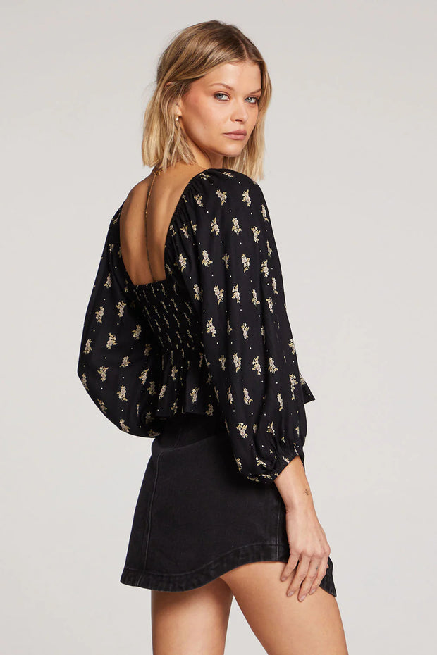 SALTWATER LUXE LELANI TOP - BLACK