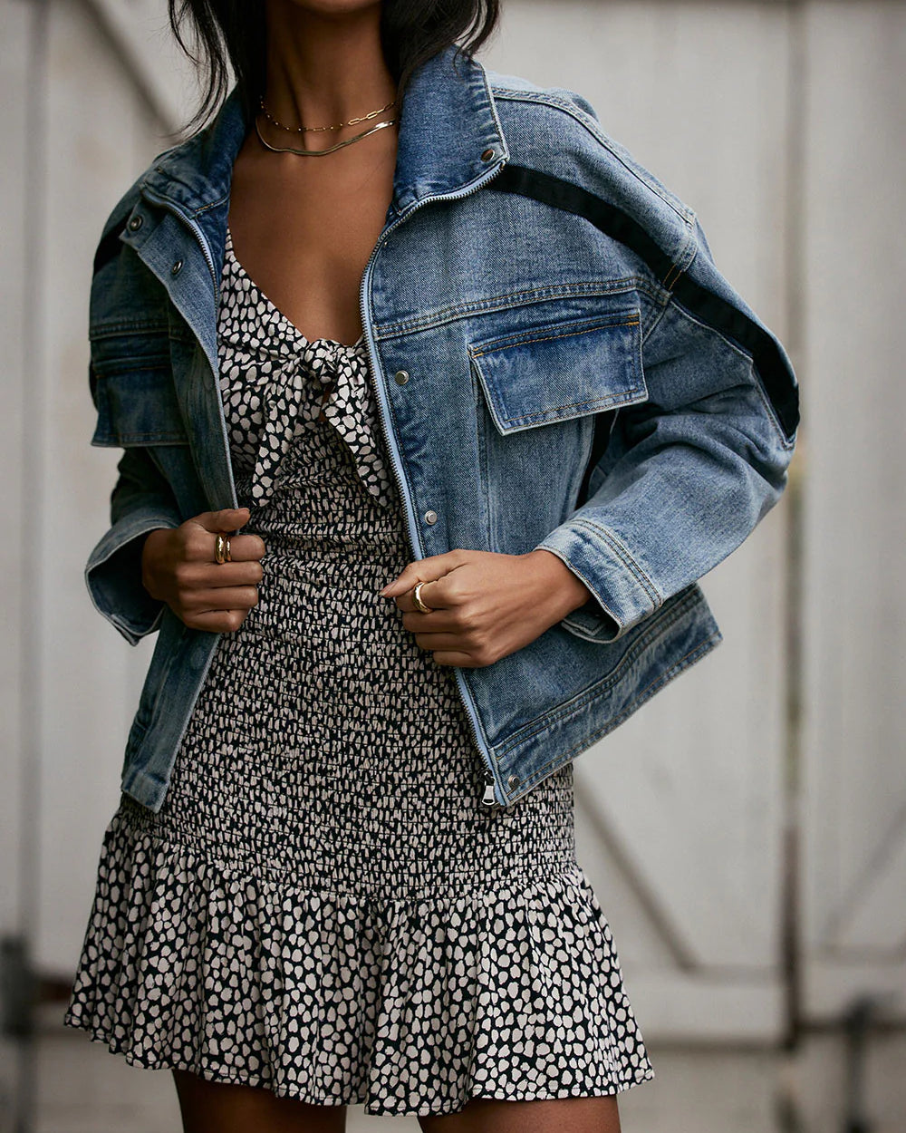 SALTWATER LUXE ALLYSON DRESS - VANILLA