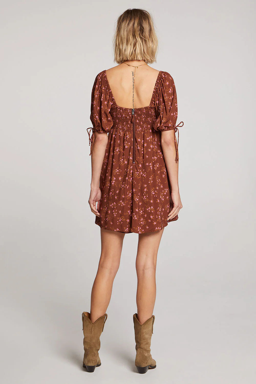 SALTWATER LUXE SHILOH DRESS - PECAN - LAST SIZE XS