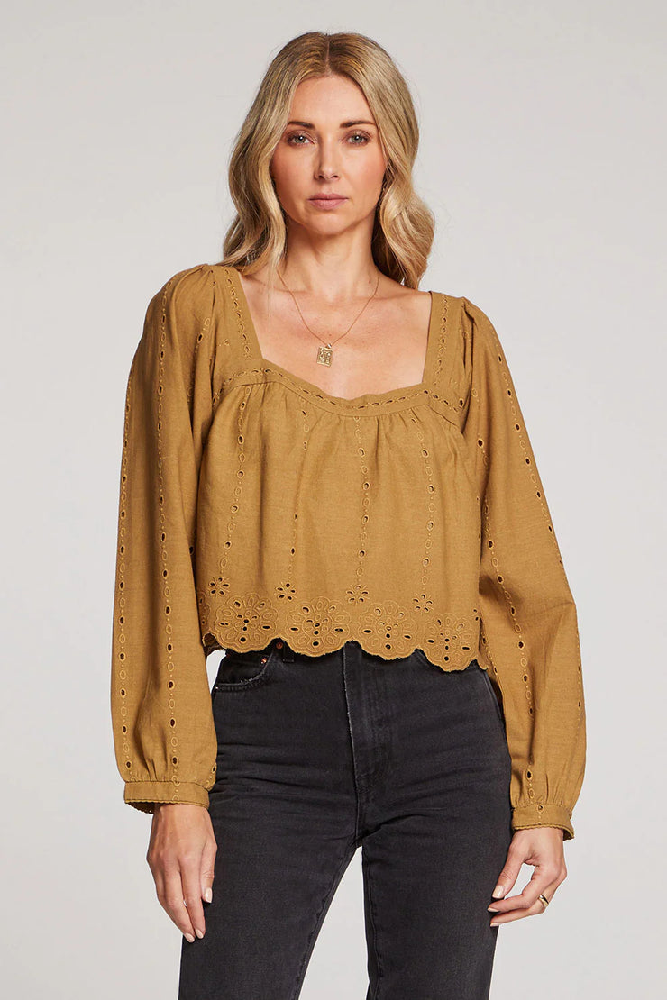 SALTWATER LUXE CALLEN TOP - OLIVE