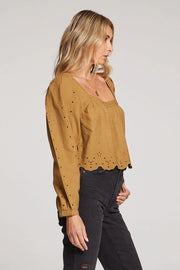 SALTWATER LUXE CALLEN TOP - OLIVE