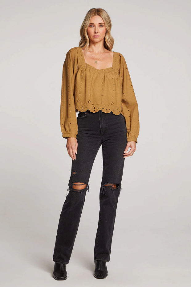 SALTWATER LUXE CALLEN TOP - OLIVE