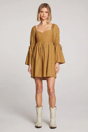 SALTWATER LUXE LELE MINI DRESS - OLIVE