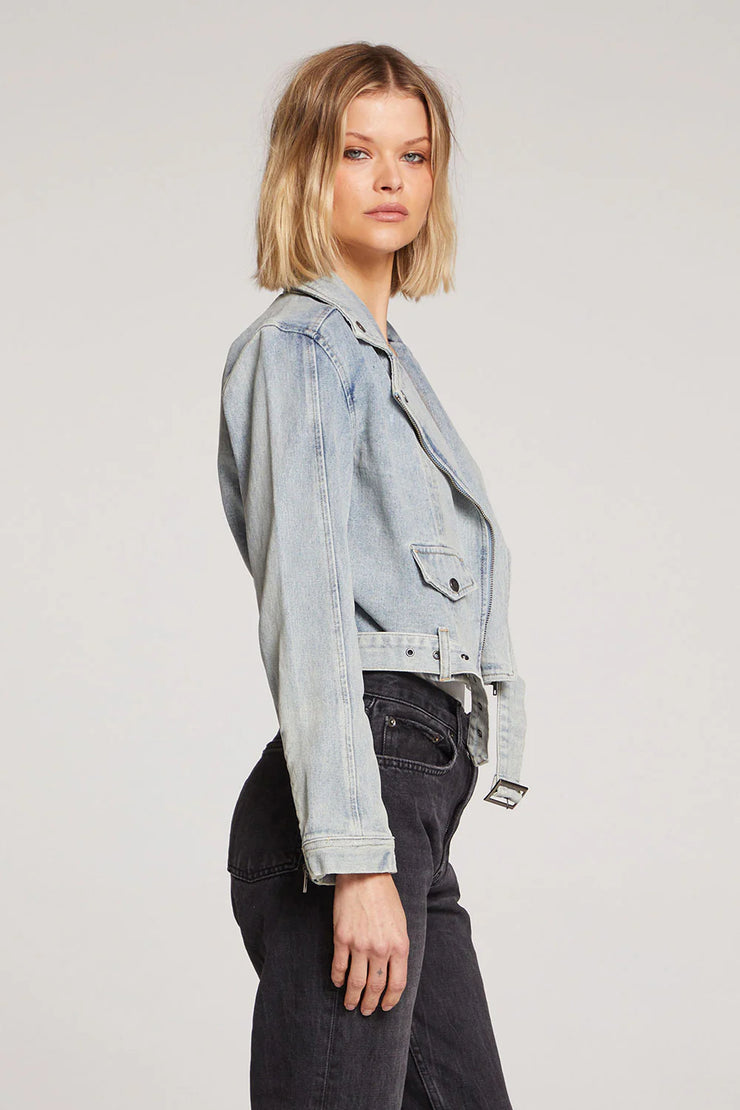 SALTWATER LUXE STELLA JACKET - STONEWASH DENIM