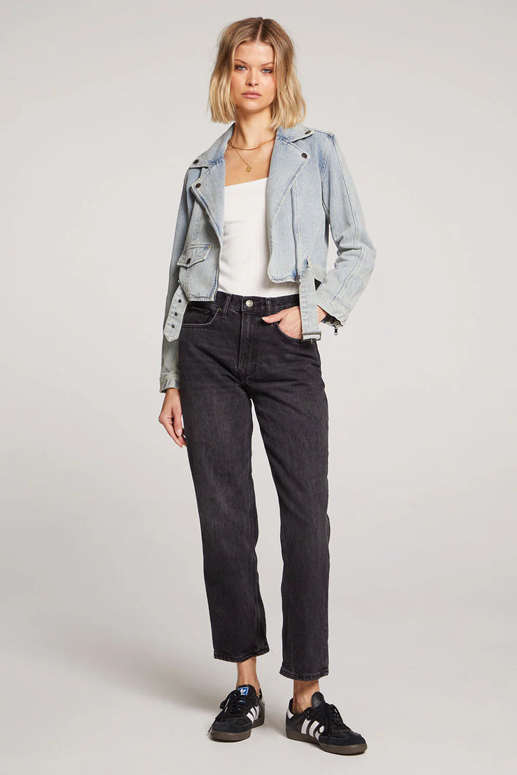 SALTWATER LUXE STELLA JACKET - STONEWASH DENIM