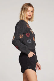 SALTWATER LUXE ELIMA SWEATER  - BLACK