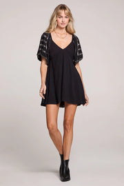 SALTWATER LUXE ROSSY DRESS - BLACK