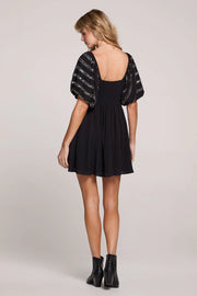 SALTWATER LUXE ROSSY DRESS - BLACK