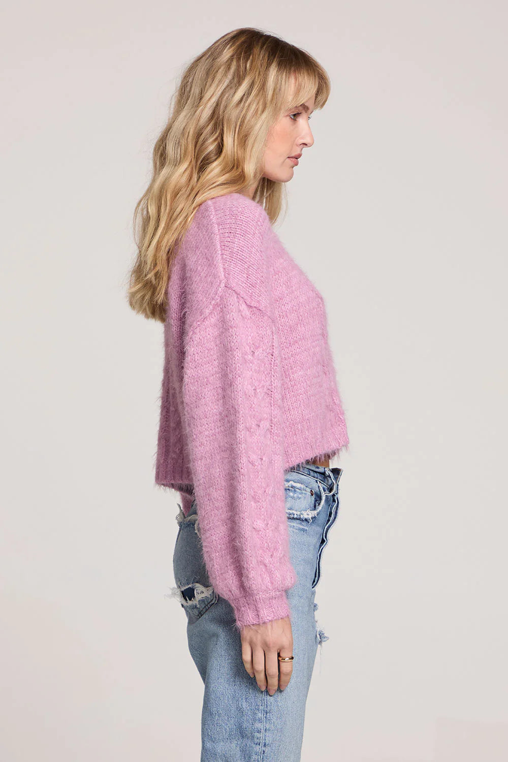 * PRE ORDER * SALTWATER LUXE AIMEE CARDIGAN - ORCHID