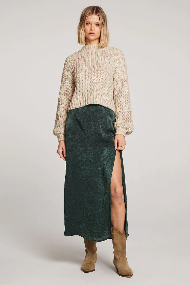 SALTWATER LUXE NARISSA MIDI SKIRT - TWILIGHT