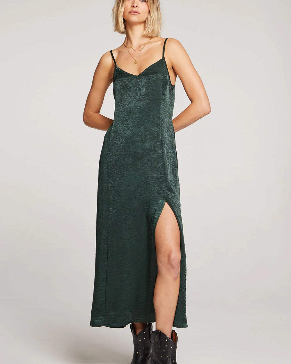 SALTWATER LUXE ISABELLA MIDI DRESS - TWILIGHT