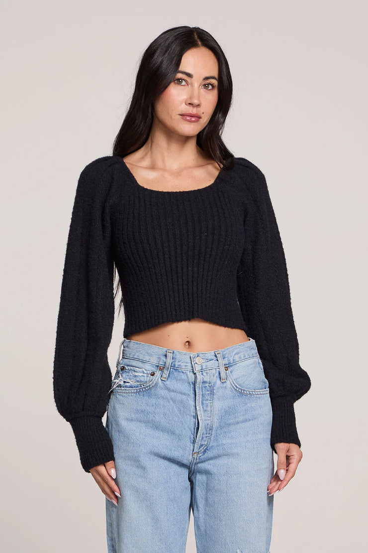 SALTWATER LUXE MARLEY SWEATER - BLACK