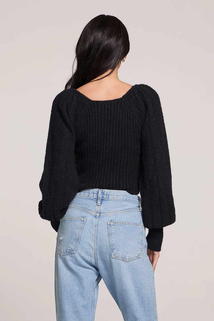 SALTWATER LUXE MARLEY SWEATER - BLACK