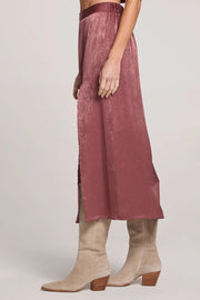 SALTWATER LUXE NARISSA SKIRT - SANGRIA